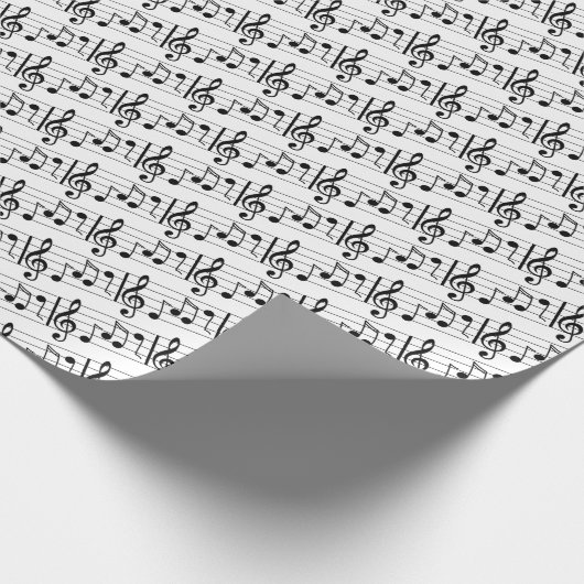 Musiknote Geschenkpapier (Ecke)