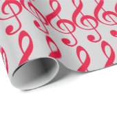 Musiknote Geschenkpapier (Rolleneckpunkt)