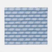Musiknote gestreift fleecedecke (Vorderseite (Horizontal))