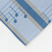 Musiknote gestreift fleecedecke (Ecke)