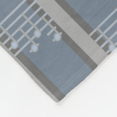 Musiknote gestrichen fleecedecke (Ecke)