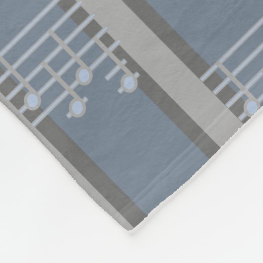 Musiknote gestrichen fleecedecke (Ecke)