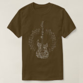 Musiknote Gitarre Cool Musical Design844 T-Shirt (Design vorne)