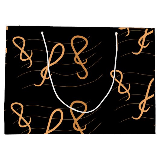 Musiknote Große Geschenktüte (Rückseite)