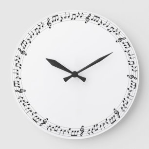 Musiknote Große Wanduhr