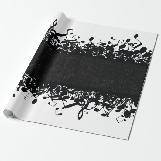 Musiknote Guitar Classic Geschenkpapier (Ungerollt)