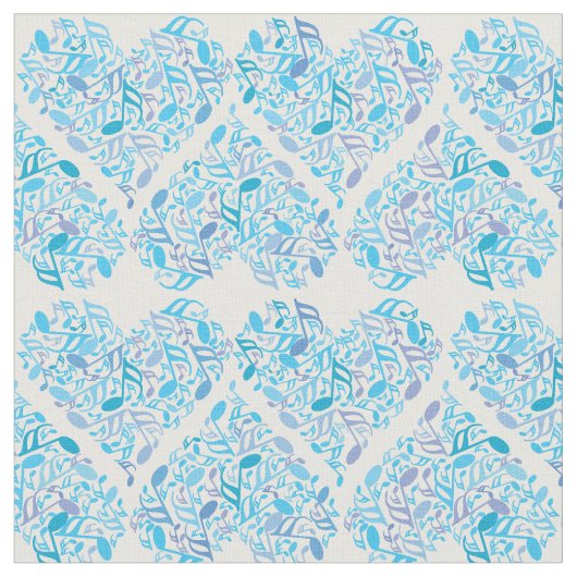 Musiknote Herz Stoff (Nahaufnahme)