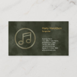 Musiknote Icon Music Songwriter Business Card Visitenkarte