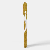 Musiknote Imitate golden Case-Mate iPhone Hülle (Rückseite / Links)