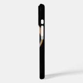 Musiknote in Holzfarbe mit Namen Case-Mate iPhone Hülle (Rückseite / Links)