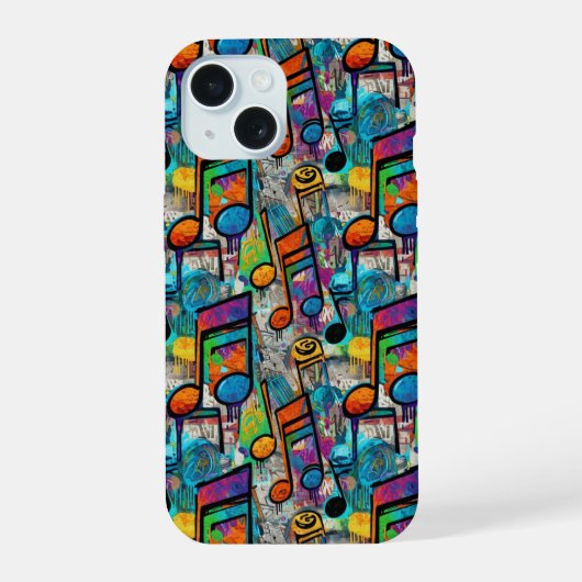 Musiknote iPhone 15 Hülle (Rückseite)