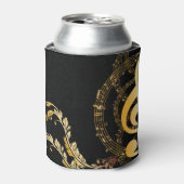 Musiknote Luxus Golddesign Dosenkühler (Kanne Vorderseite)