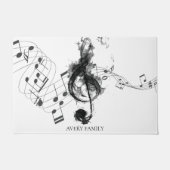 Musiknote Luxus Personalisiert Fußmatte (Vorderseite)