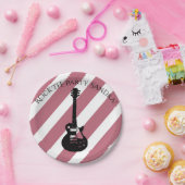 Musiknote Luxus Schwarz-Weiß Persönlich Pappteller (Party)