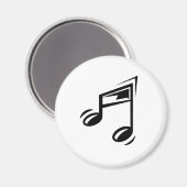 Musiknote Magnet (Vorderseite/Rückseite)