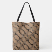 Musiknote Mit Monogramm Tote Tasche (Rückseite)