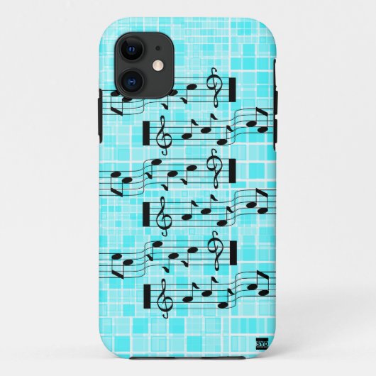 Musiknote-Mosaik iPhone 5 Case-Mate iPhone Hülle (Rückseite)