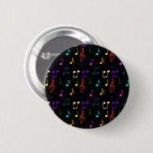 Musiknote Musical Gifts Musical Note Art Love Button (Vorne & Hinten)