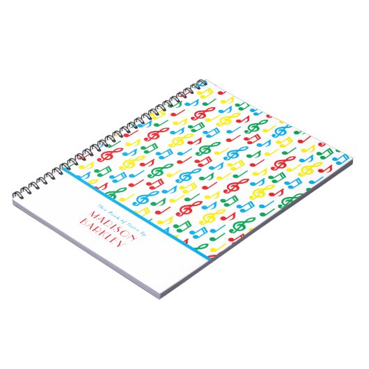 Musiknote Musician Teacher Notebook Notizblock (Linke Seite)