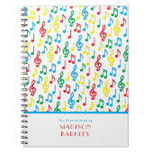 Musiknote Musician Teacher Notebook Notizblock (Vorderseite)