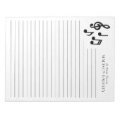Musiknote Musician Teacher Notizblock (Vorderseite)