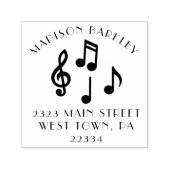 Musiknote Musician Teacher Permastempel (Design)