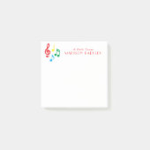 Musiknote Musician Teacher Post-it Klebezettel (Vorderseite)