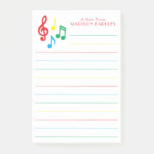 Musiknote Musician Teacher Post-it Klebezettel