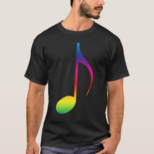 Musiknote musikalische Hauptrommler Sängerin Farbe T-Shirt