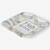 Musiknote Musiker Geburtstag Pappteller (Gewinkelt)