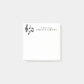 Musiknote Musikerlehrer Post-it Klebezettel (Vorderseite)