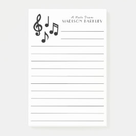 Musiknote Musikerlehrer Post-it Klebezettel