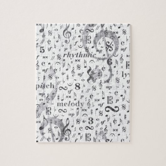 Musiknote-Muster-Musik-Thema Puzzle (Vertikal)