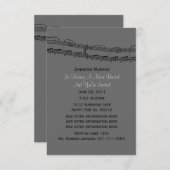 Musiknote Party Einladungen (Vorne/Hinten)