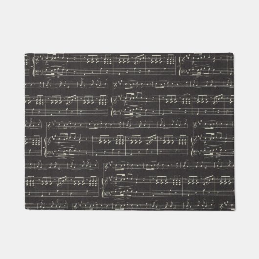 Musiknote Pattern Music Theme Doormat Fußmatte (Vorderseite)