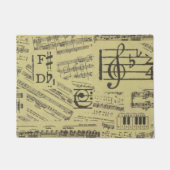 Musiknote Pattern Music Theme Doormat Fußmatte (Vorderseite)