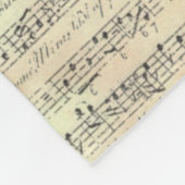 Musiknote Pattern Music Theme Fleece Blanket (Ecke)