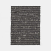 Musiknote Pattern Music Theme Fleece Blanket (Vorderseite)