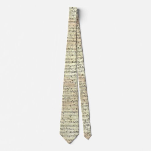 Musiknote Pattern Music Theme Krawatte (Vorderseite)