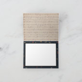 Musiknote Pattern Music Theme Musiker Dankeskarte (Innenseite)