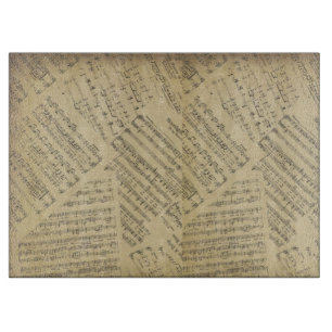 Musiknote Pattern Music Theme Schneidebrett