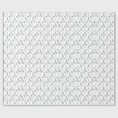 Musiknote Pattern Music Theme Treble Clef Geschenkpapier (Flach)