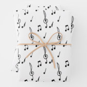 Musiknote Pattern Music Theme Treble Clef Geschenkpapier Set (Beispiel)