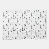 Musiknote Pattern Music Theme Treble Clef Geschirrtuch (Horizontal)