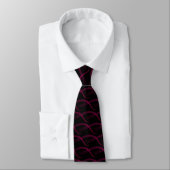 Musiknote Pattern Neck Tie Krawatte (Gebunden)