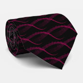 Musiknote Pattern Neck Tie Krawatte (Gerollt)