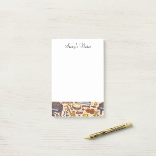 Musiknote Piano Saxophon Geigermusiker Post-it Klebezettel