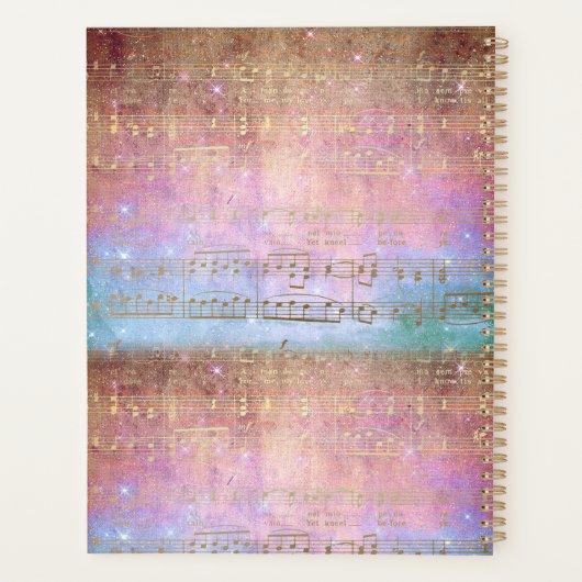 Musiknote Planer (Rückseite)