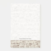 Musiknote Post-it Klebezettel (Vorderseite)