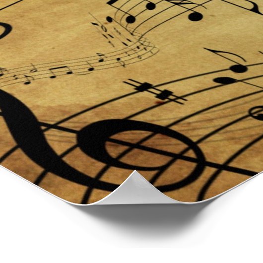 Musiknote Poster (Ecke)